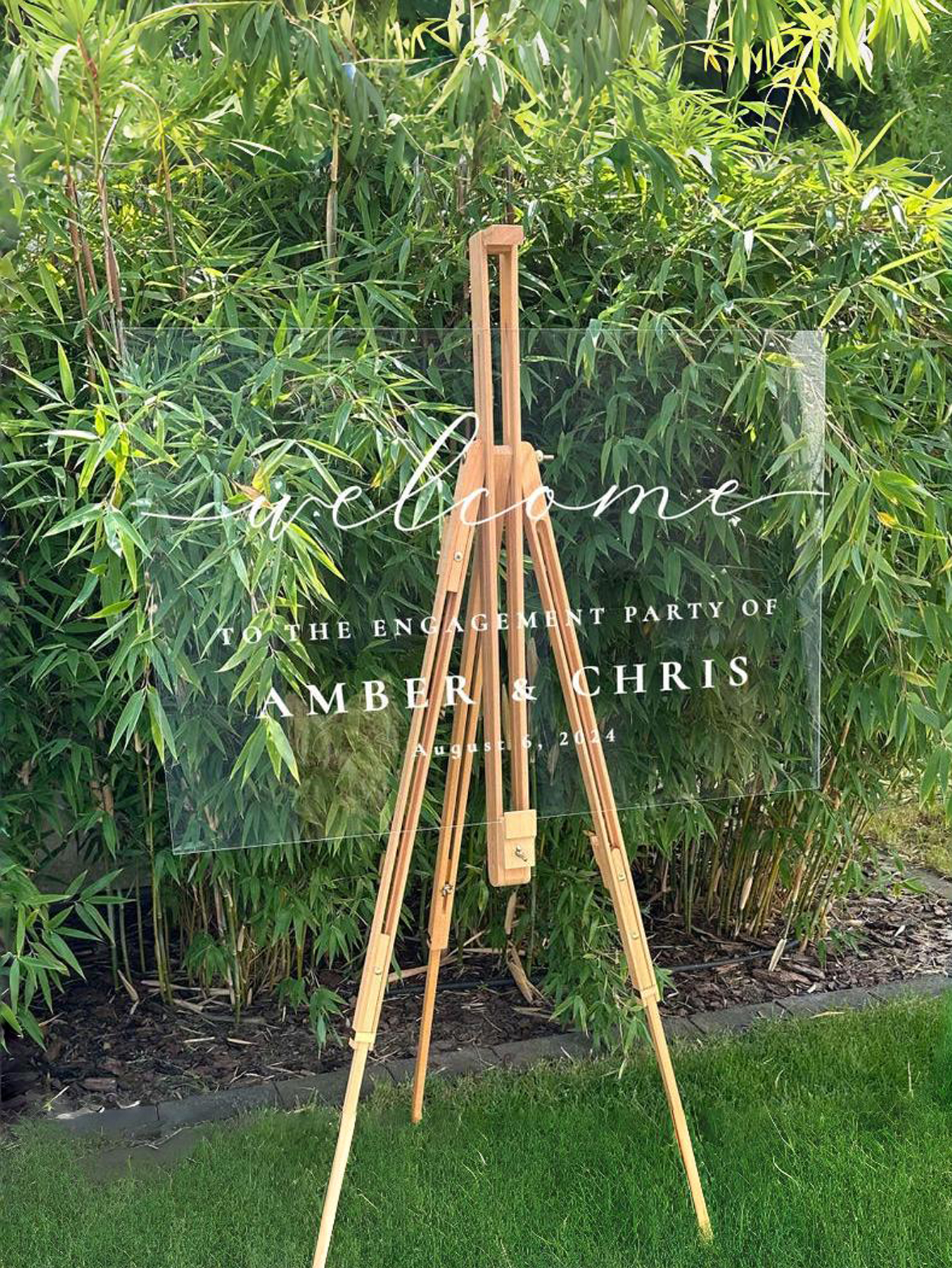 Acrylic Wedding Signage Welcome Board